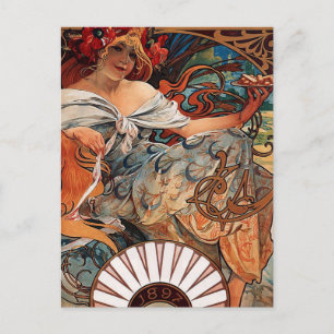 Alfons Mucha Postcard