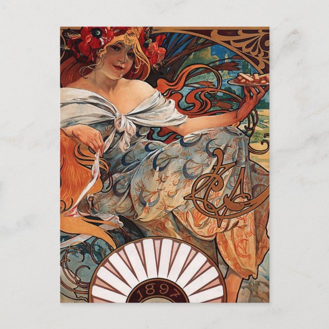 Alfons Mucha Postcard (Front)