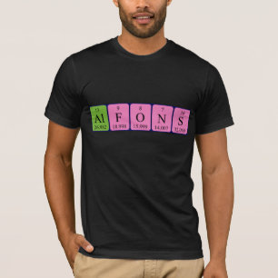 Alfons periodic table name shirt