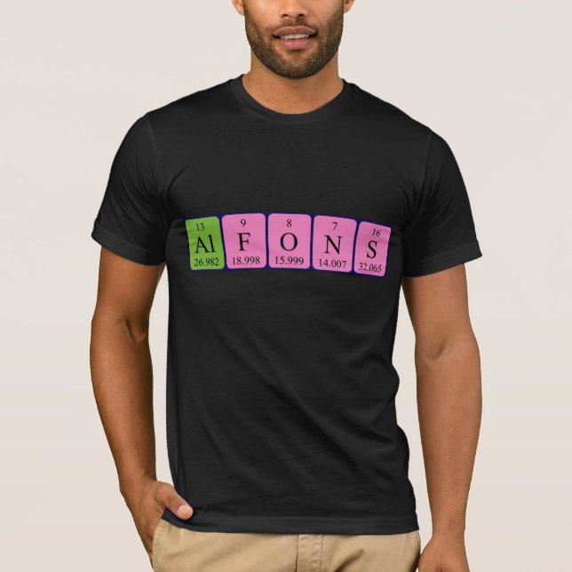 Alfons periodic table name shirt (Front)