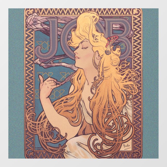 Alfonse Mucha Job Art Nouveau woman (Sheet)