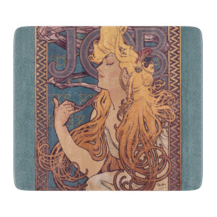 Alfonse Mucha Job Art Nouveau woman Cutting Board