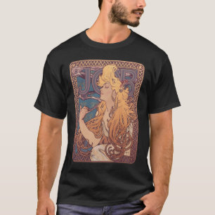 Alfonse Mucha Job Art Nouveau woman T-Shirt