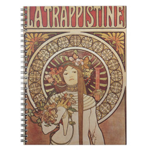 Alfonse Mucha Trappistine Nouveau Notebook