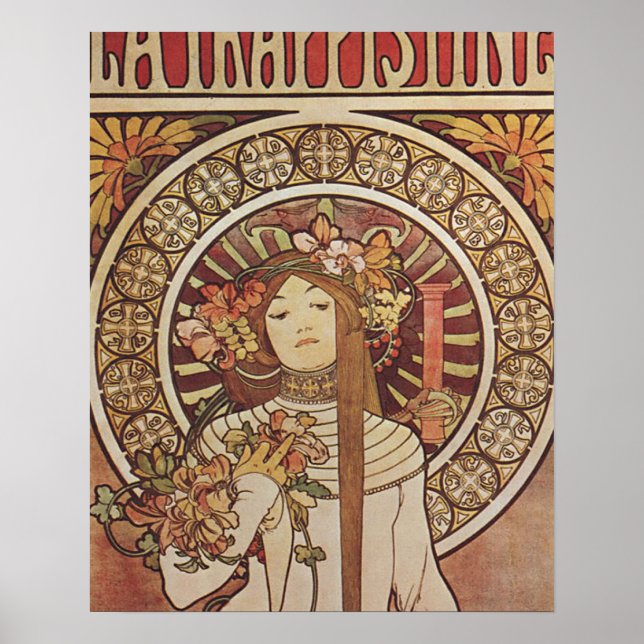Alfonse Mucha Trappistine Nouveau Poster (Front)