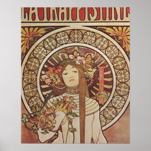 Alfonse Mucha Trappistine Nouveau Vintage Poster