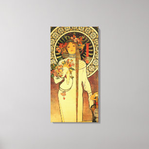 Alfonse Mucha Trappistine Nouveau Vintage Poster Canvas Print