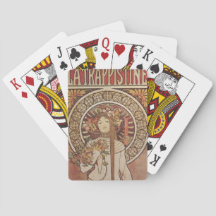 Alfonse Mucha Trappistine Nouveau Vintage Poster Playing Cards