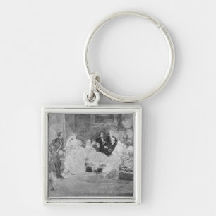 Alfred de Musset  Eugene Delacroix Key Ring