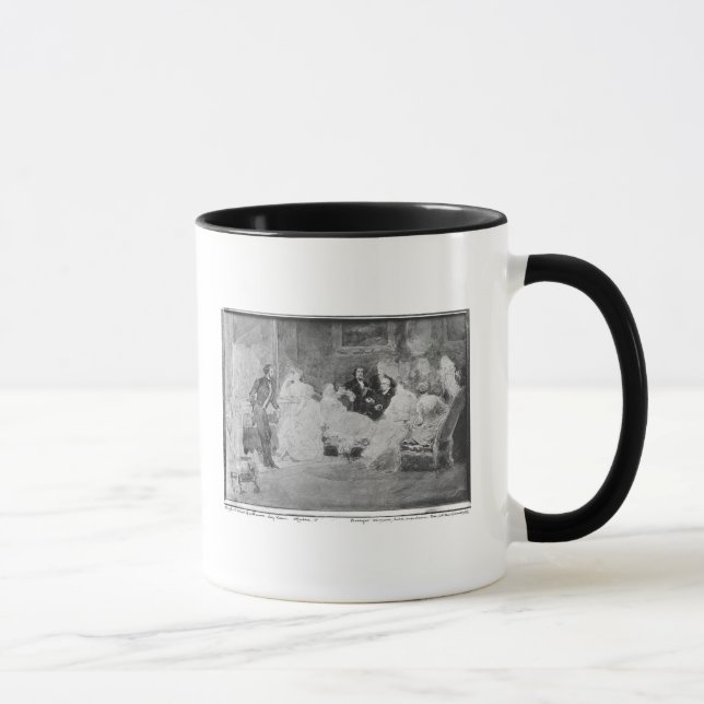 Alfred de Musset  Eugene Delacroix Mug (Right)