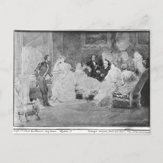 Alfred de Musset  Eugene Delacroix Postcard (Front)