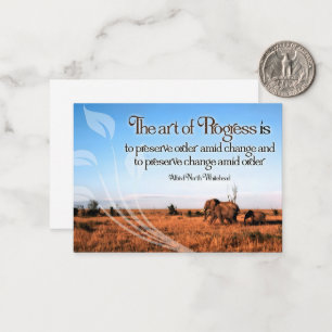 Alfred North Whitehead Inspirational Quote Card