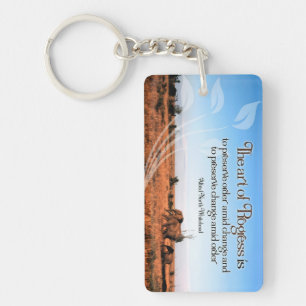 Alfred North Whitehead Inspirational Quote Key Ring