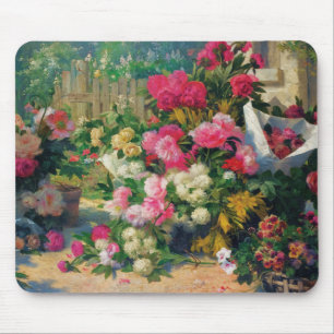 Alfred Petit Flower Baskets and Flower Pots in... Mouse Pad