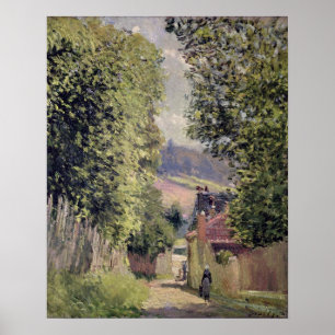 Alfred Sisley   A Road in Louveciennes Poster
