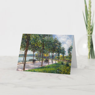 Alfred Sisley - Allee of Chestnut Trees Card