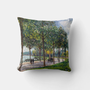 Alfred Sisley - Allee of Chestnut Trees Cushion