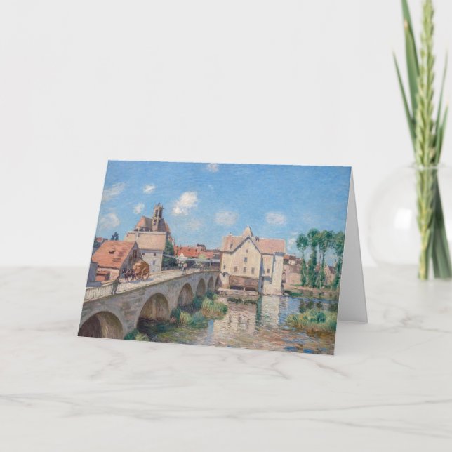 Alfred Sisley artwork - Le Pont de Moret Card (Front)