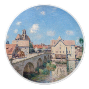 Alfred Sisley artwork - Le Pont de Moret Ceramic Knob