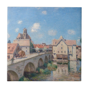 Alfred Sisley artwork - Le Pont de Moret Ceramic Tile