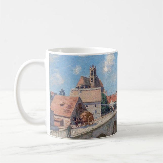 Alfred Sisley artwork - Le Pont de Moret Coffee Mug (Left)