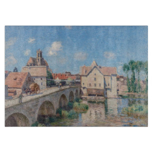 Alfred Sisley artwork - Le Pont de Moret Cutting Board