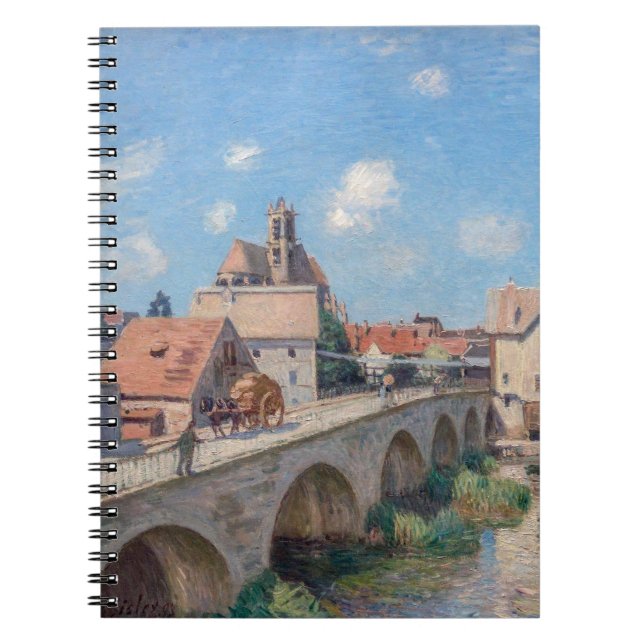 Alfred Sisley artwork - Le Pont de Moret Notebook (Front)