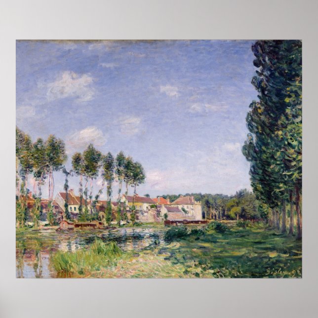 Alfred Sisley | Banks of the Loing at Moret Poster (Front)