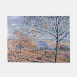 Alfred Sisley - Banks of the Loing - Autumn Effect Doormat