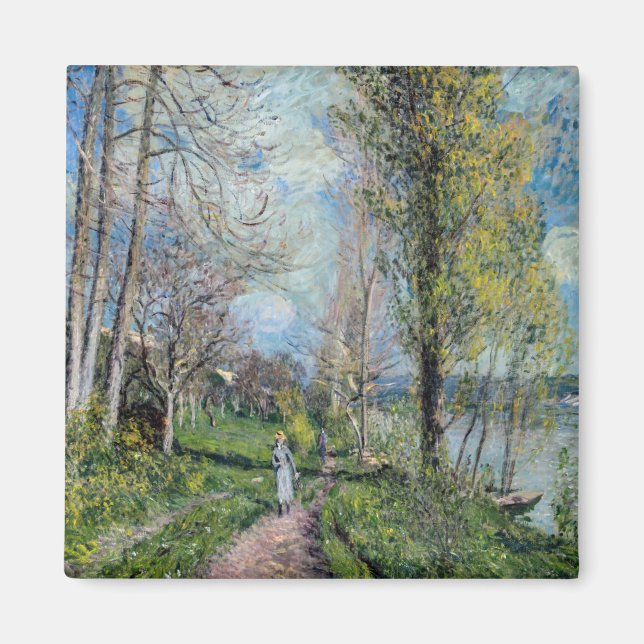 Alfred Sisley - Banks of the Seine at By Magnet (Front)