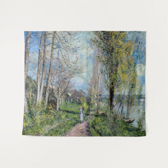 Alfred Sisley - Banks of the Seine at By Tapestry (Front (Horizontal))