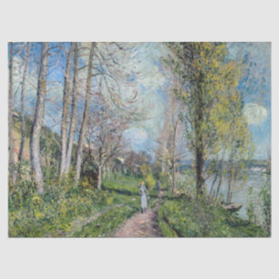 Alfred Sisley - Banks of the Seine at By Tissue Paper