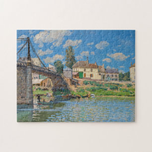 Alfred Sisley - Bridge at Villeneuve-la-Garenne Jigsaw Puzzle