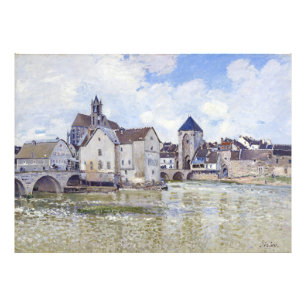 Alfred Sisley Buildings and bridges with water   Photo Print