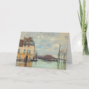 Alfred Sisley - Flood at Port-Marly 1872 Card