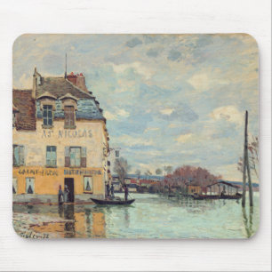 Alfred Sisley - Flood at Port-Marly 1872 Mouse Pad