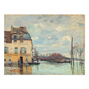 Alfred Sisley - Flood at Port-Marly 1872 Photo Print