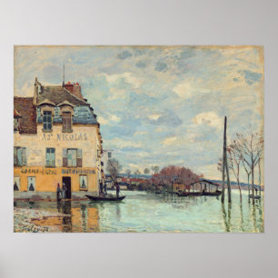 Alfred Sisley - Flood at Port-Marly 1872 Poster