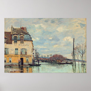 Alfred Sisley - Flood at Port-Marly 1872 Poster