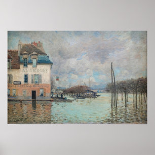 Alfred Sisley - Flood at Port-Marly 1876 Poster