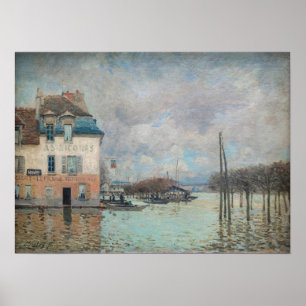 Alfred Sisley - Flood at Port-Marly 1876 Poster