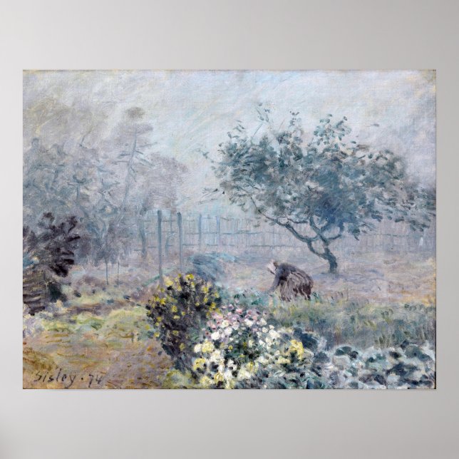 Alfred Sisley Fog, Voisins Poster (Front)