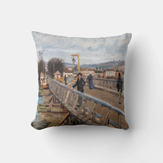 Alfred Sisley - Footbridge at Argenteuil Cushion (Front)