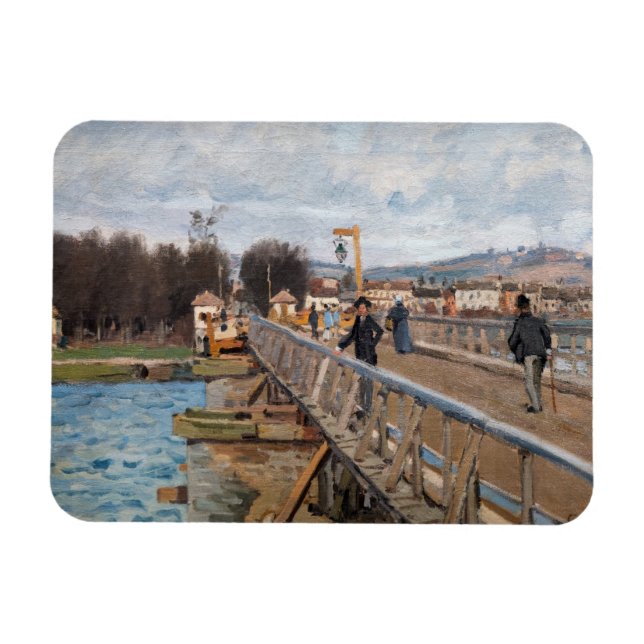 Alfred Sisley - Footbridge at Argenteuil Magnet (Horizontal)