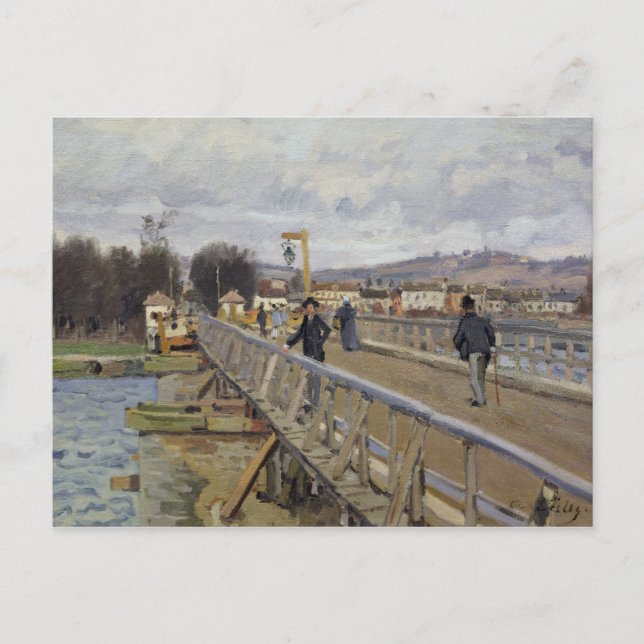 Alfred Sisley | Footbridge at Argenteuil Postcard (Front)