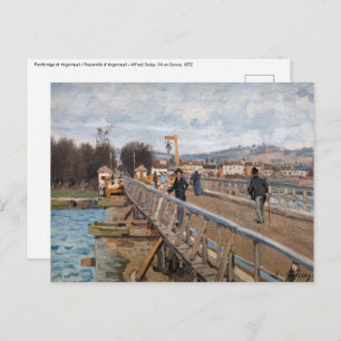 Alfred Sisley - Footbridge at Argenteuil Postcard
