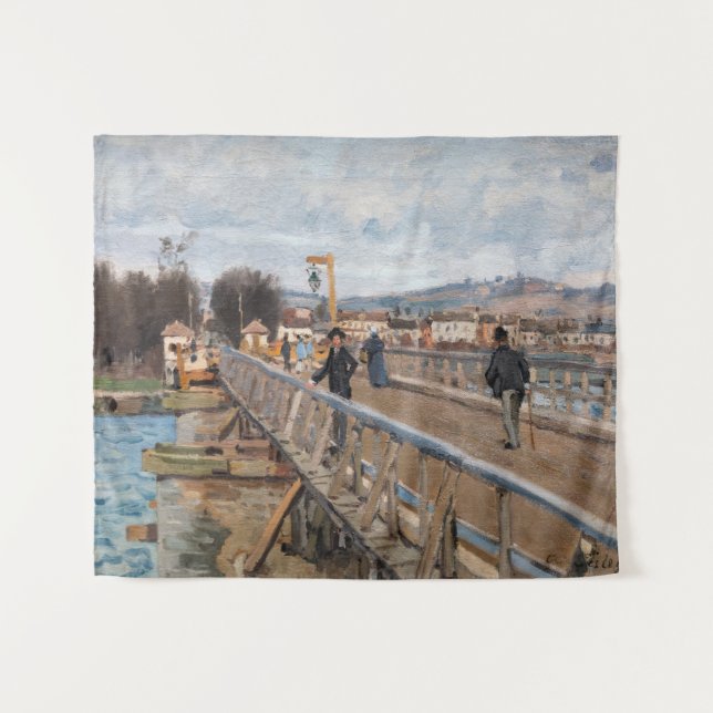 Alfred Sisley - Footbridge at Argenteuil Tapestry (Front (Horizontal))