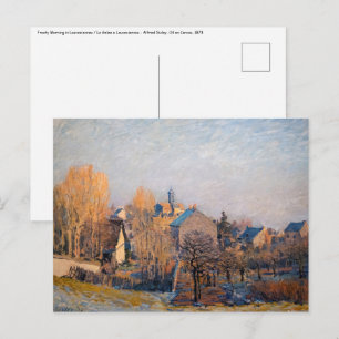 Alfred Sisley - Frosty Morning in Louveciennes Postcard