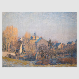 Alfred Sisley - Frosty Morning in Louveciennes Tissue Paper