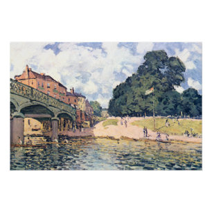 Alfred Sisley Hampton Court Bridge Poster